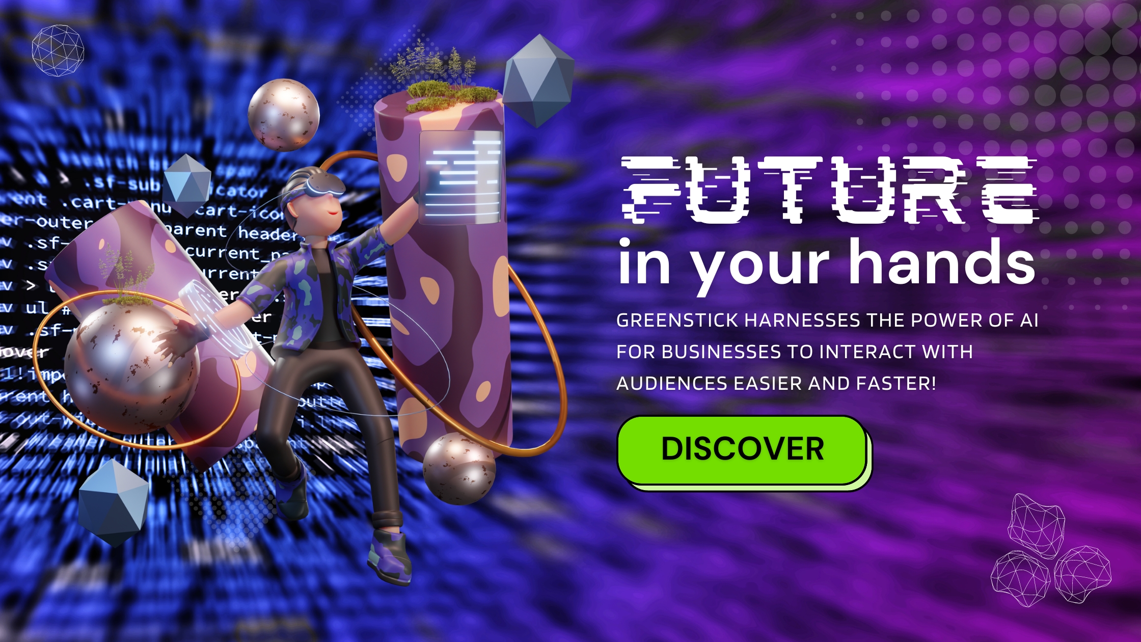 NEW RELEASE FROM GREENSTICK (1) GREENstick harnesses the power of AI to reduce the technology burden for small businesses. Integrating AI into the GREENstick platform will help SMBs work faster and more efficiently.